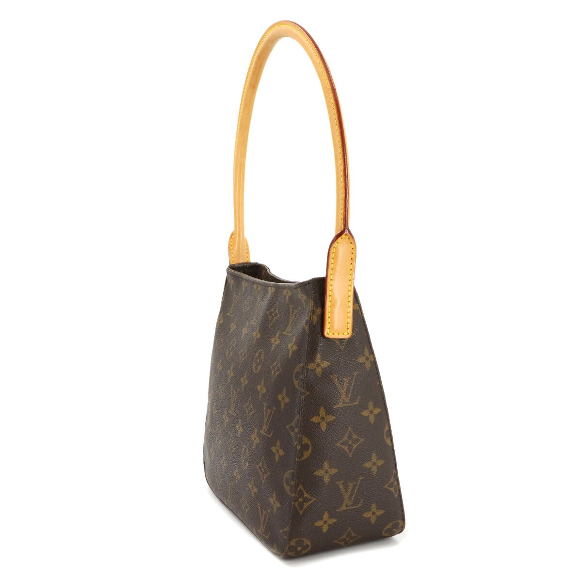 LOUIS VUITTON Monogram Looping MM Shoulder Bag Brown M51146 Purse