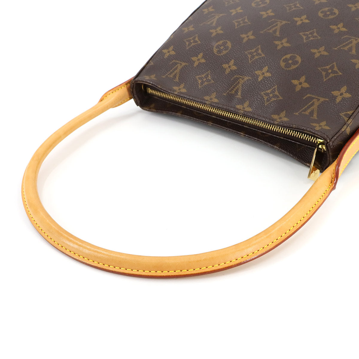 LOUIS VUITTON Monogram Looping MM Shoulder Bag Brown M51146 Purse