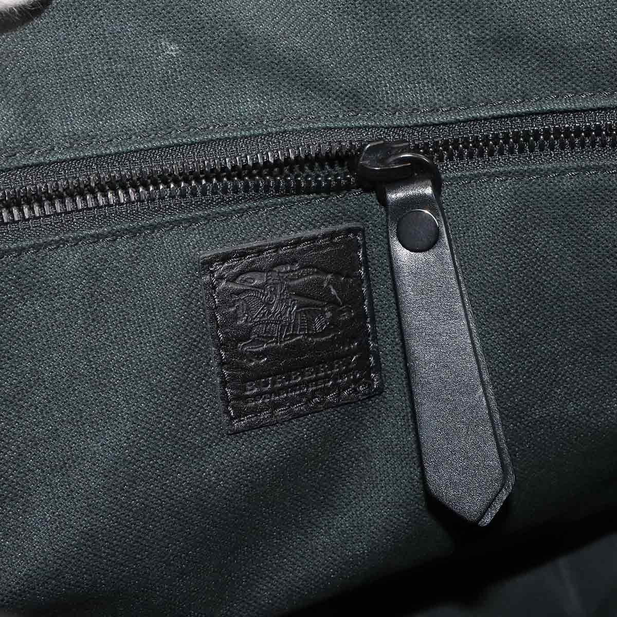 Plaid Messenger Shoulder Bag PVC Leather Beige Haymarket Check