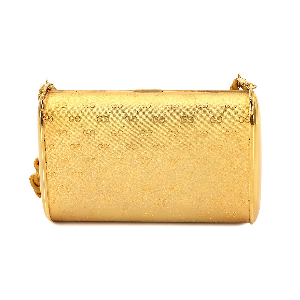 Micro GG Clutch Shoulder Bag Metal Gold Slver Purse