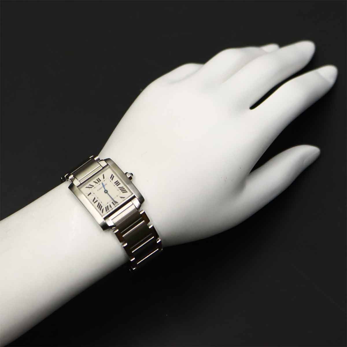 Tank Francaise MM W51003Q3 Quartz Cream Dial Boys Watch