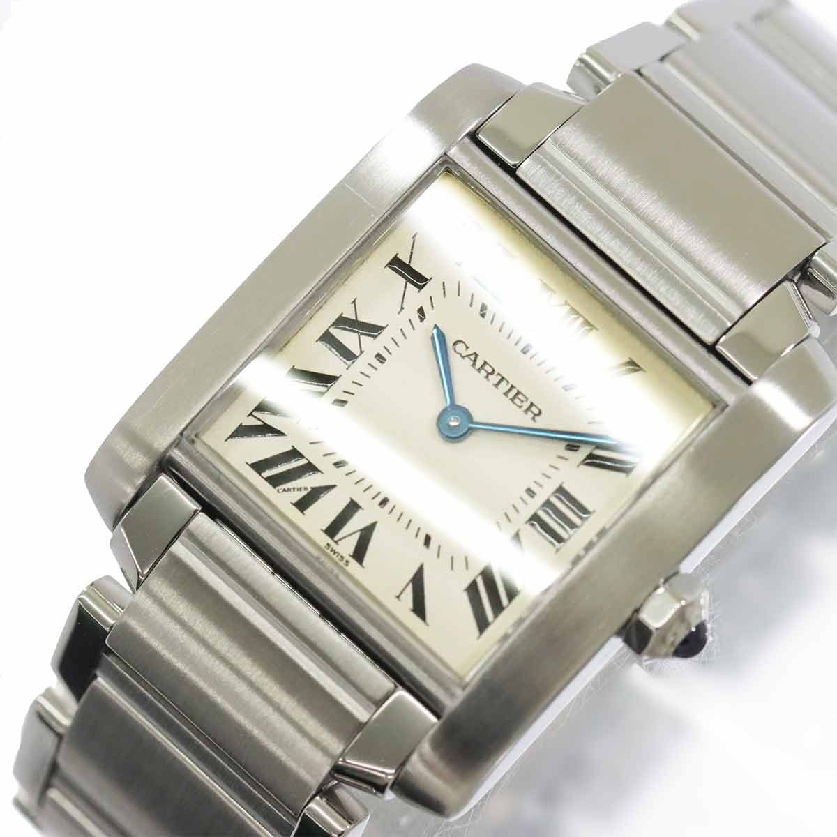 Tank Francaise MM W51003Q3 Quartz Cream Dial Boys Watch