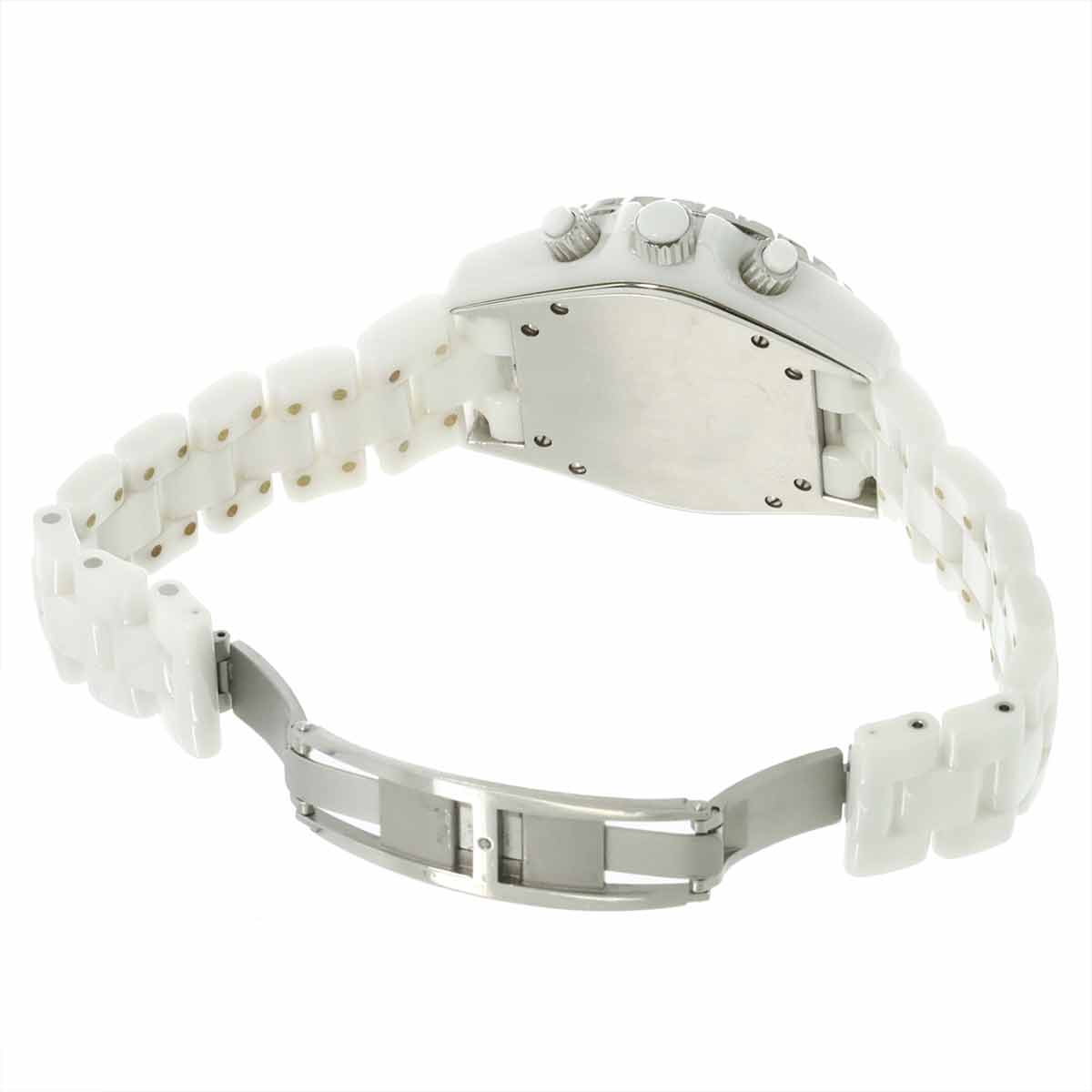 J12 41mm H1008 Date Bezel Diamond Automatic White Dial Mens