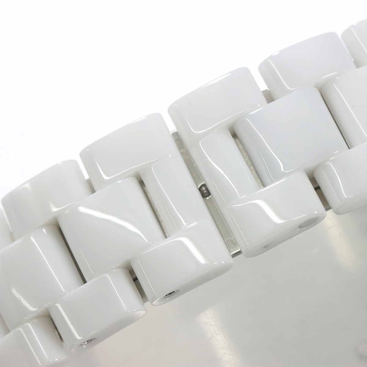 J12 41mm H1008 Date Bezel Diamond Automatic White Dial Mens