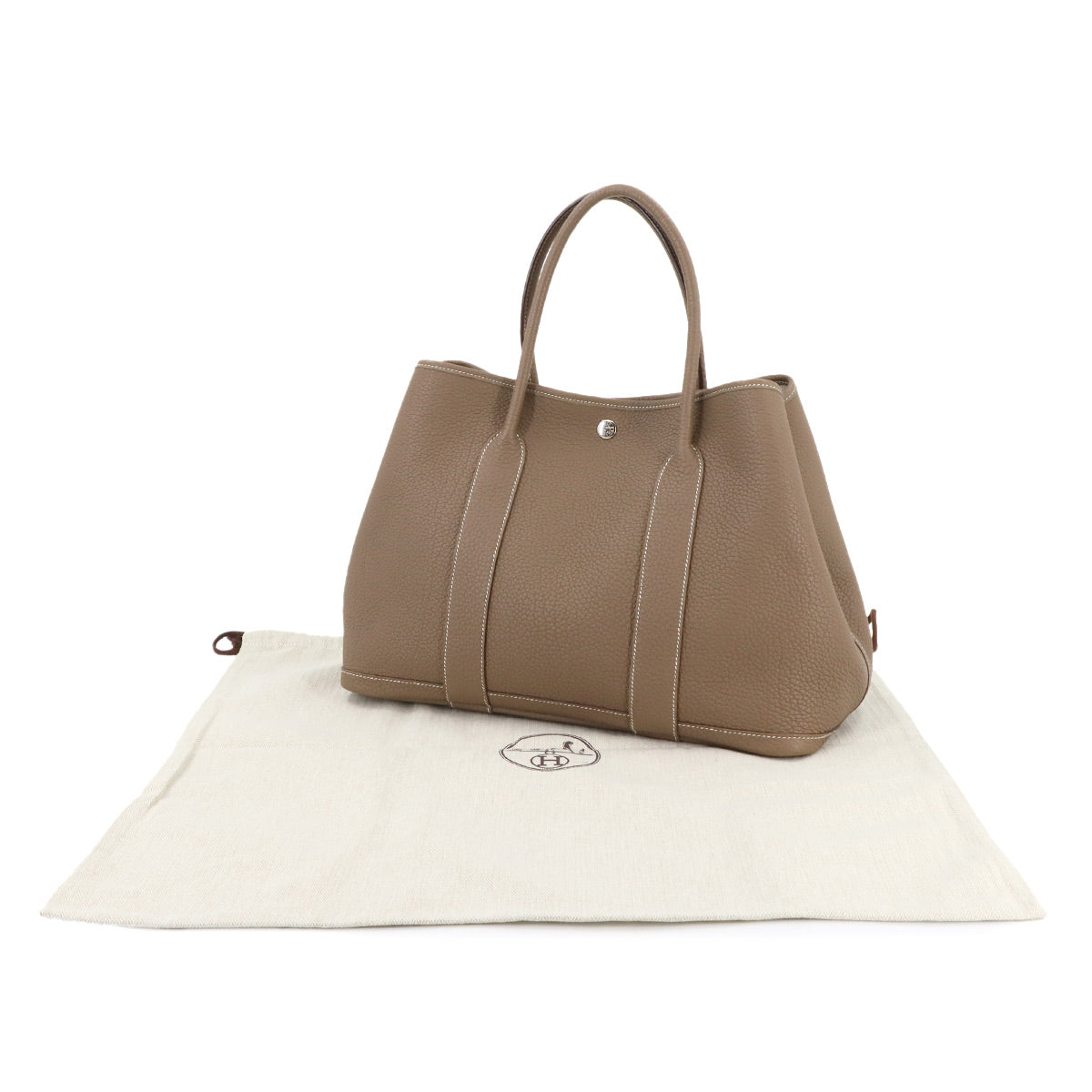 Garden Party 36 PM Tote Bag Negonda Leather Etoupe Purse