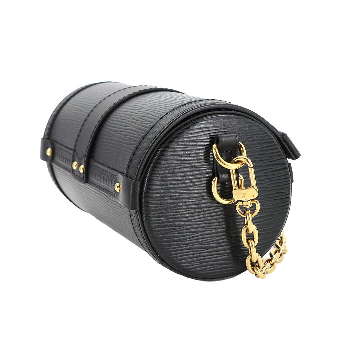 LOUIS VUITTON Epi Papillon Trunk Shoulder Bag Leather Noir M58655