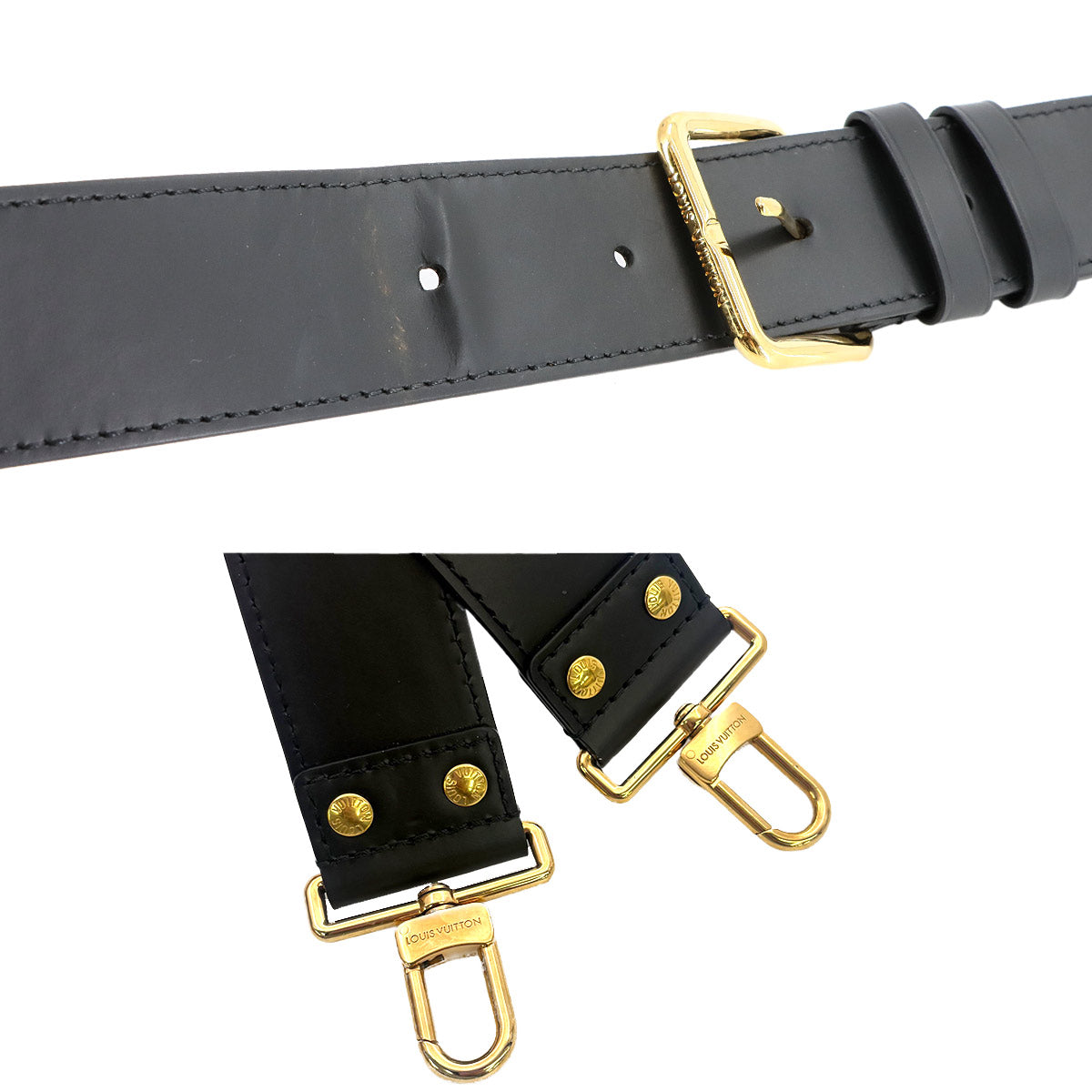 LOUIS VUITTON Epi Papillon Trunk Shoulder Bag Leather Noir M58655