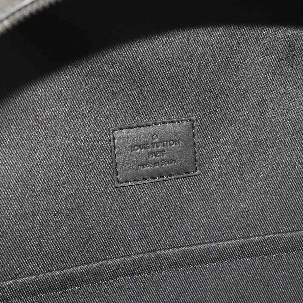 LOUIS VUITTON Aerogram Takeoff Backpack Leather Black M57079 Purse