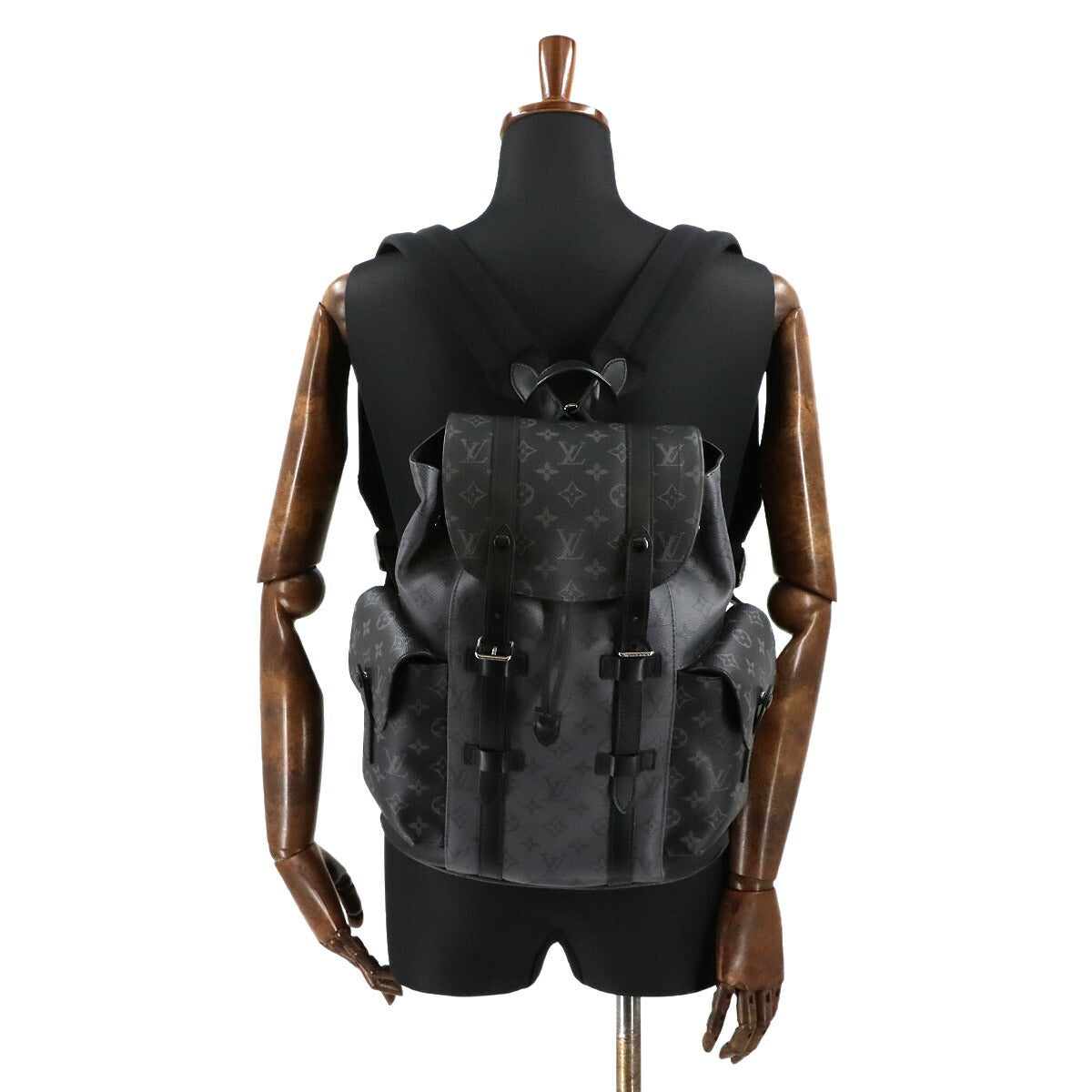 LOUIS VUITTON Monogram Eclipse Reverse Christopher PM Backpack M46331