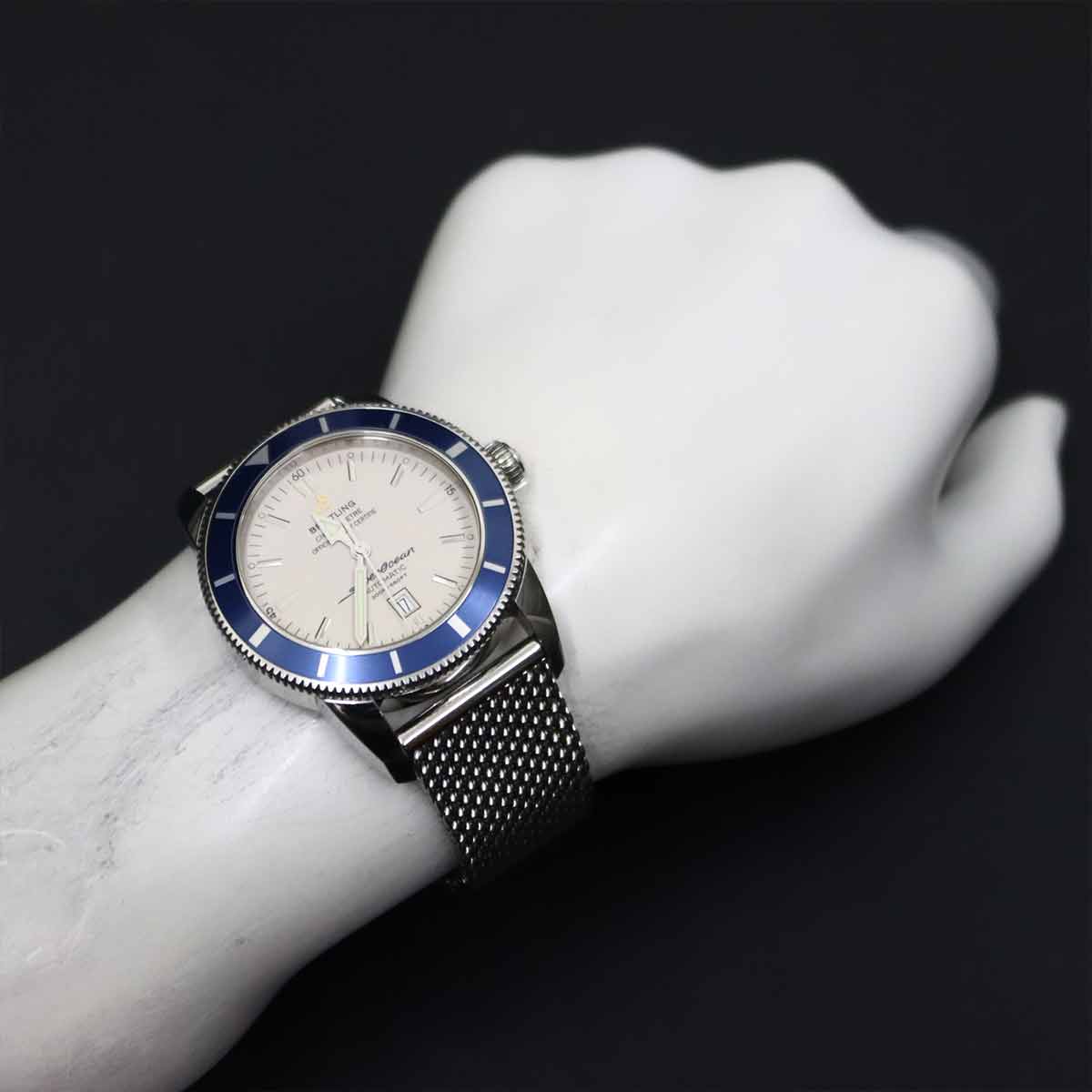 SuperOcean Heritage 46 A17320 Date Cream Dial Mens 90289643