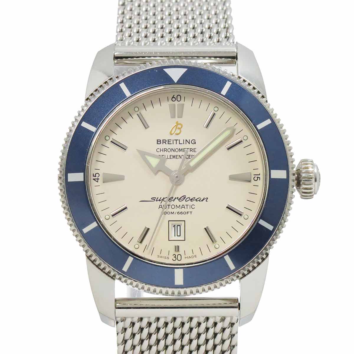 SuperOcean Heritage 46 A17320 Date Cream Dial Mens 90289643