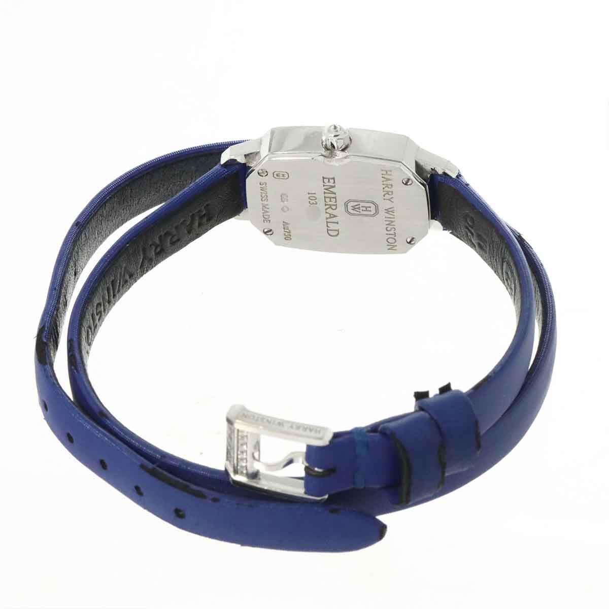 Emerald EMEQHM18WW001 Bezel Diamond 750 WG Blue Dial