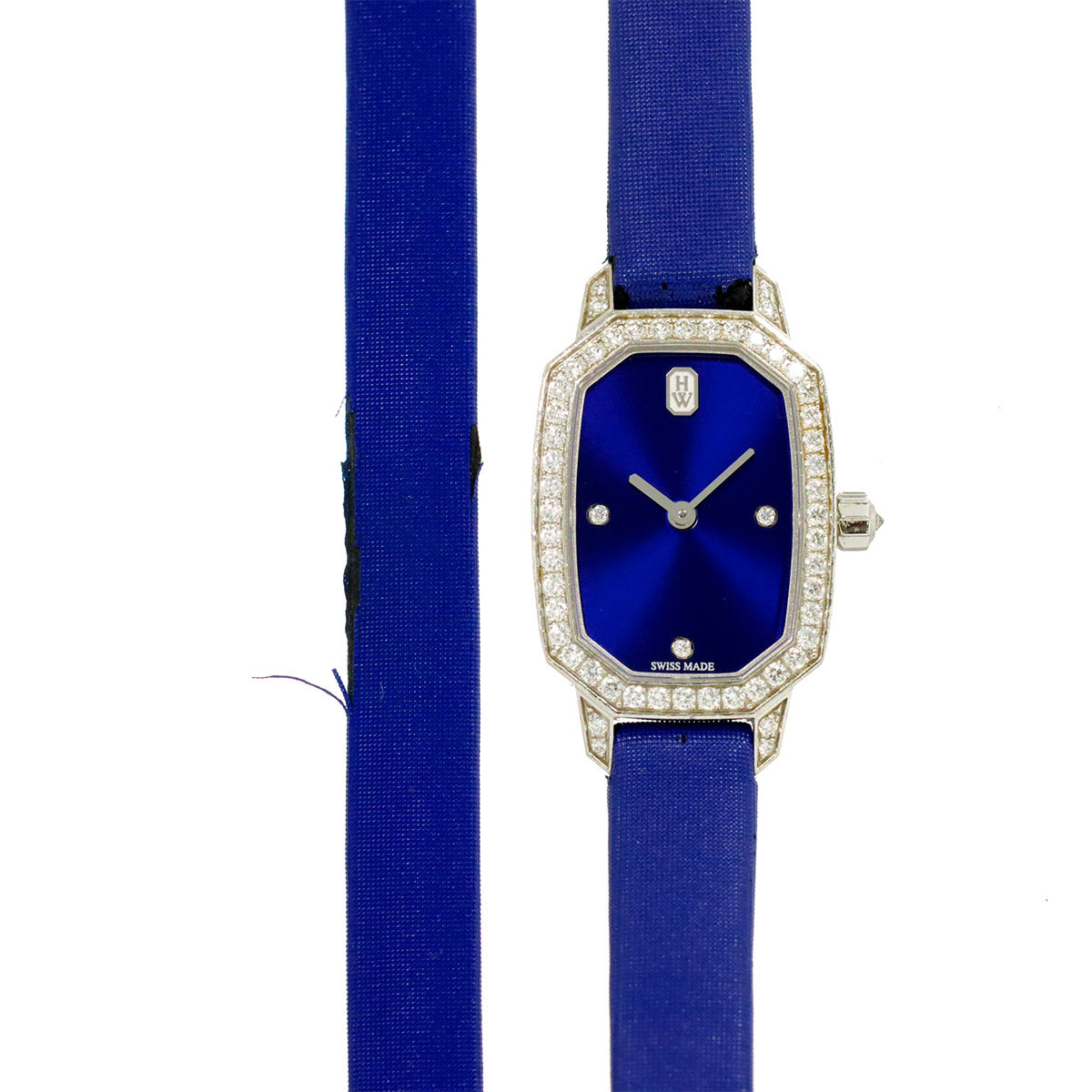 Emerald EMEQHM18WW001 Bezel Diamond 750 WG Blue Dial