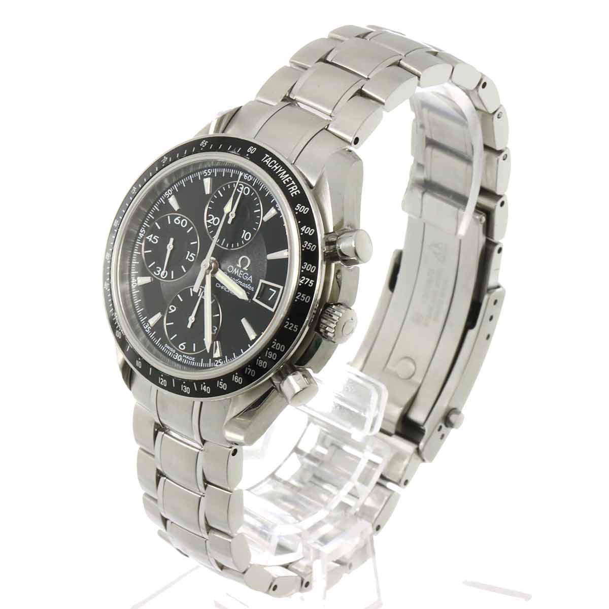 Speedmaster Date 3210 50 Chronograph Automatic Black Dial Mens
