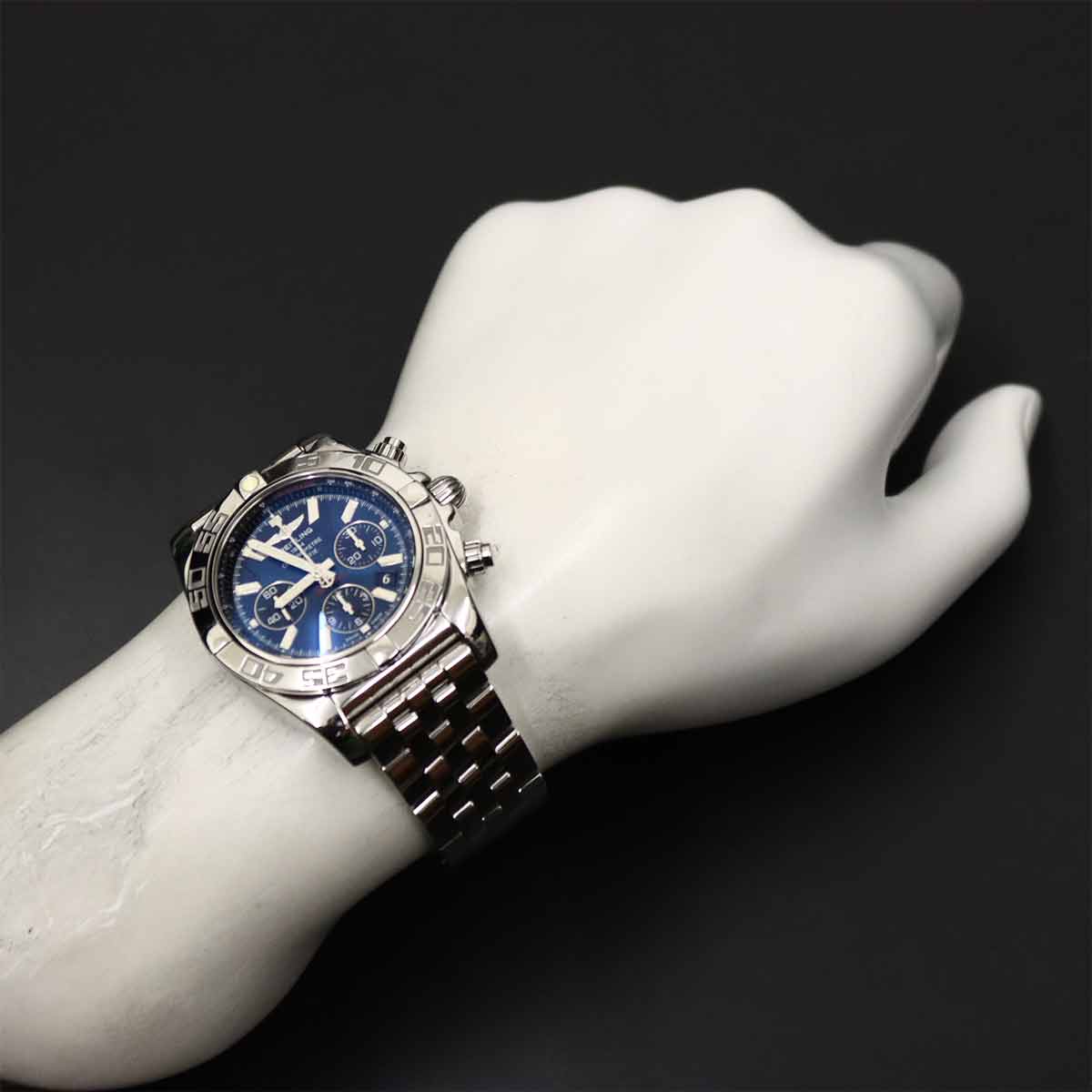 Chronomat44 AB0110 Automatic Chronograph Blue Dial Mens