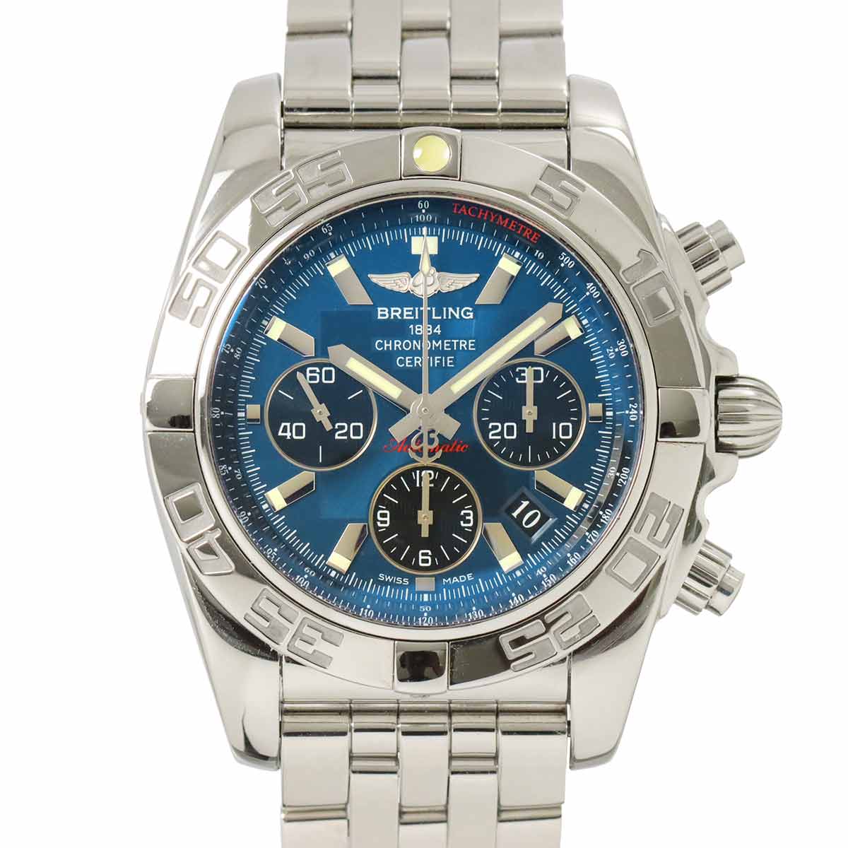 Chronomat44 AB0110 Automatic Chronograph Blue Dial Mens
