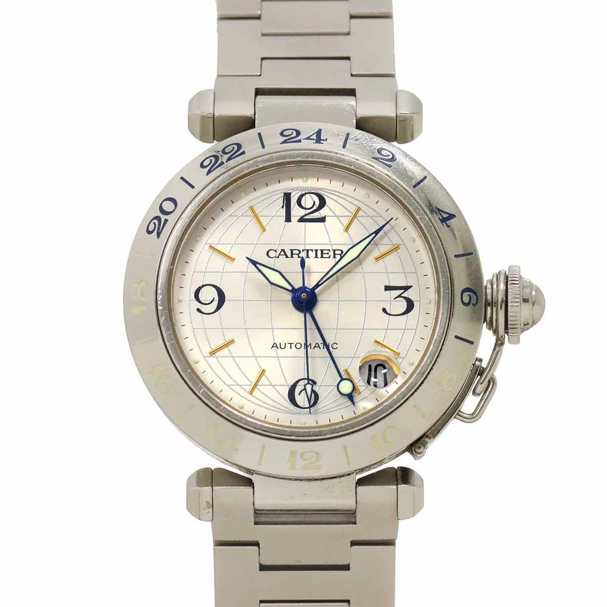 PashaC Meridian GMT W31029M7 Automatic Silver Dial Boys