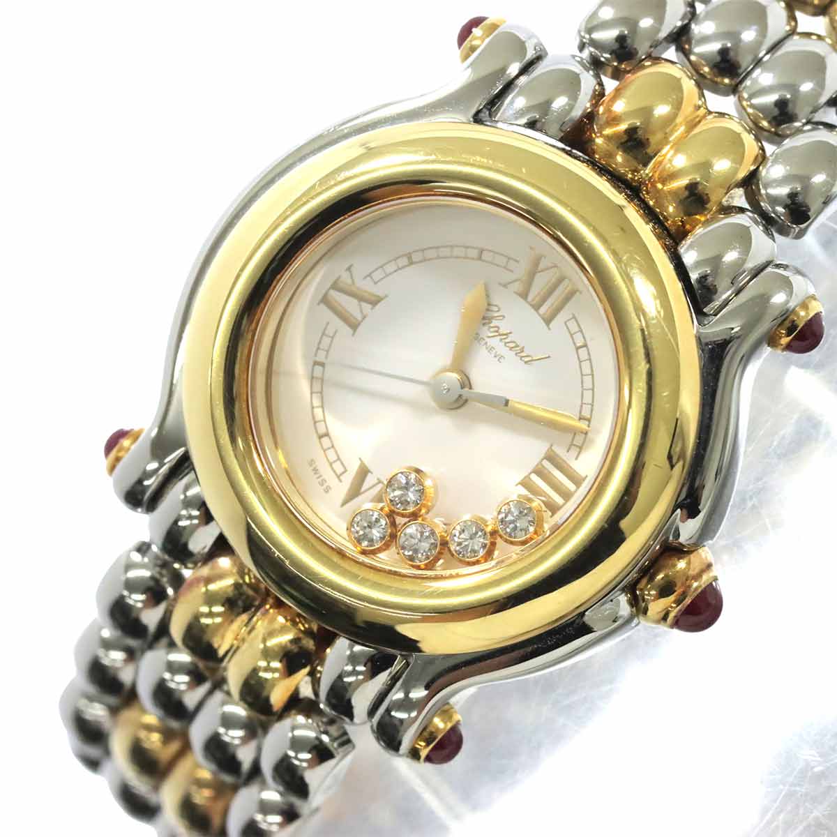 Happy Sports 27/8278-21 Diamond YG Quarts White Dial