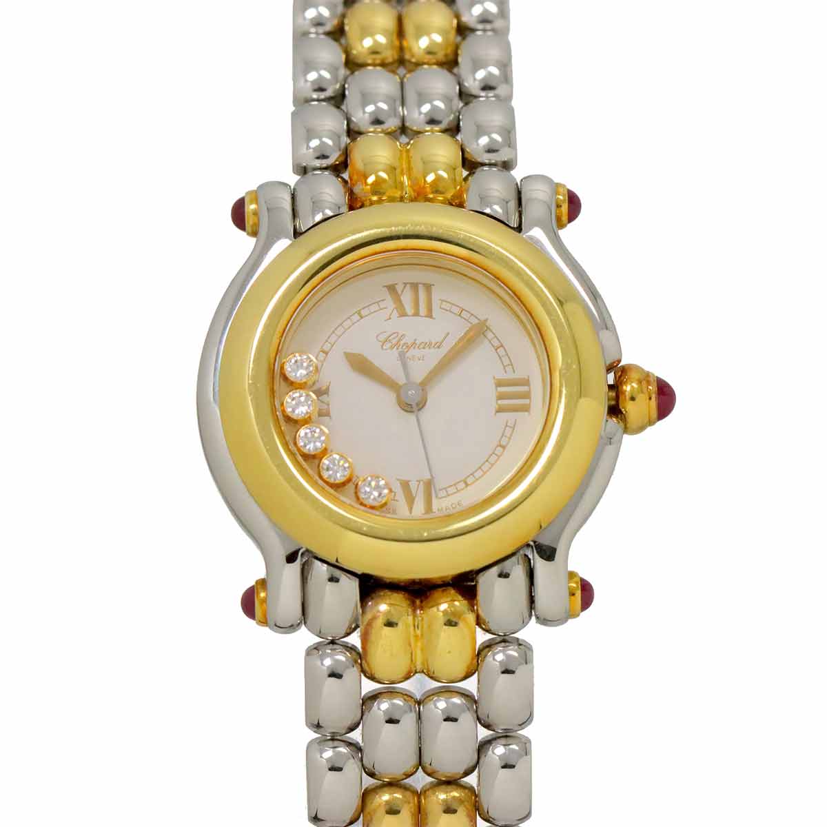 Happy Sports 27/8278-21 Diamond YG Quarts White Dial