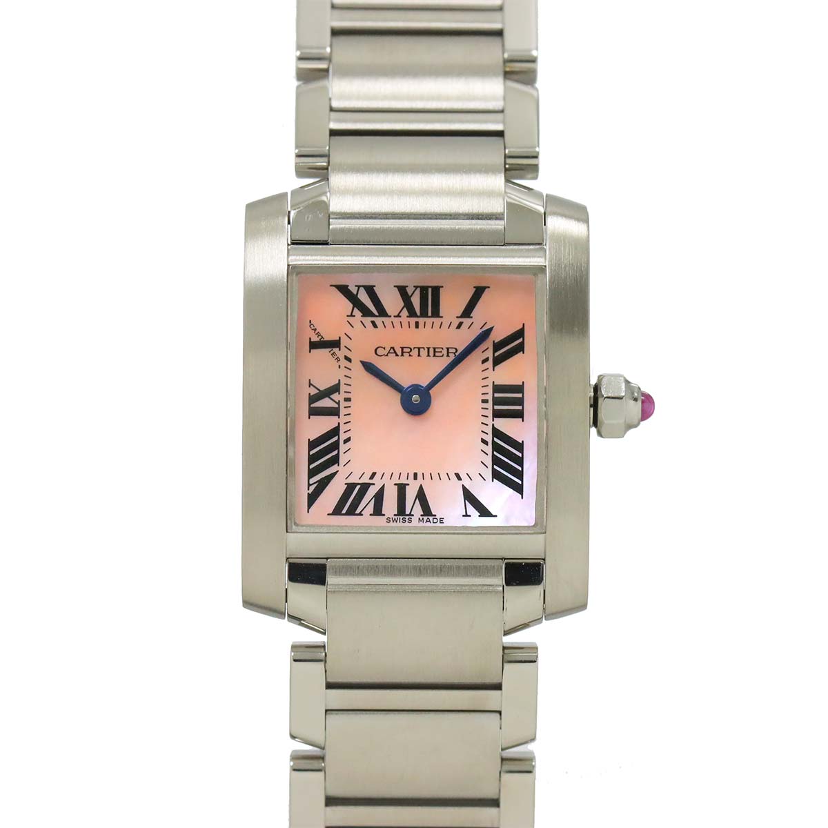 Tank Francaise SM W51028Q3 Quartz Pink Shell Dial Ladies