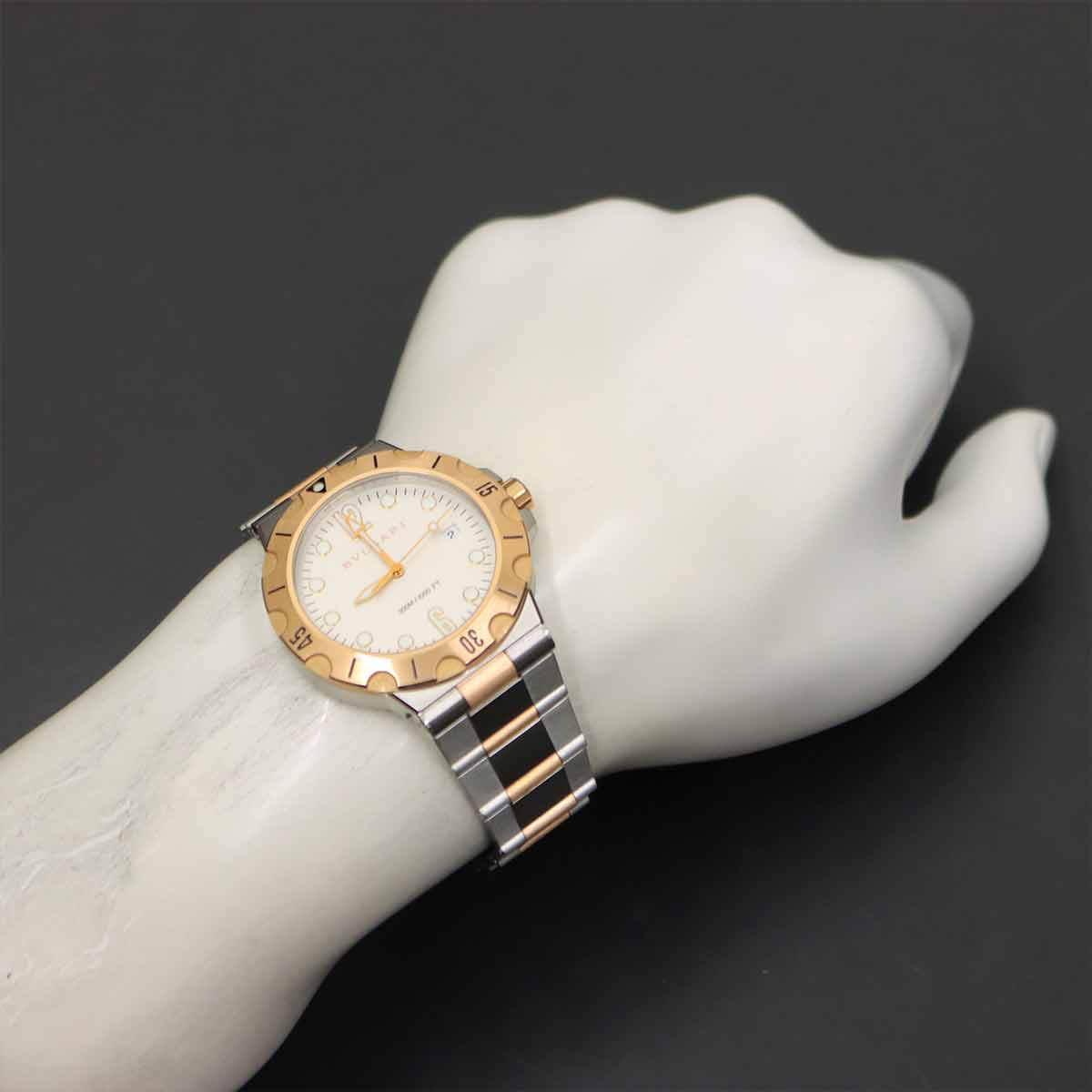 Diagono Scuba DP41SPGSD 750 PG Date Silver Dial Mens Watch