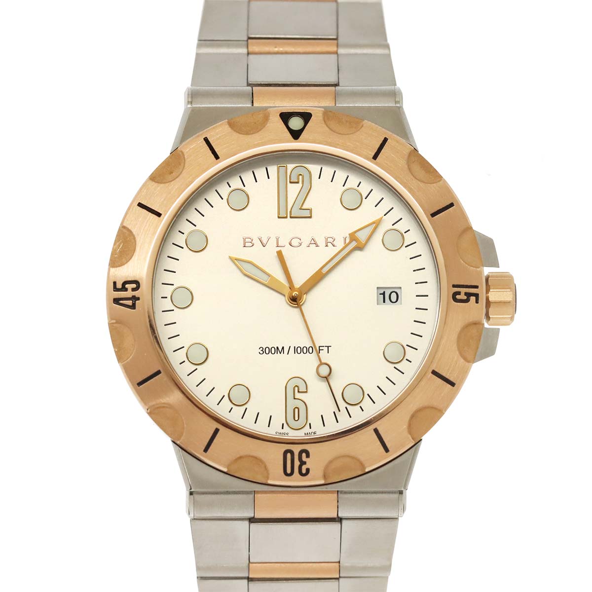 Diagono Scuba DP41SPGSD 750 PG Date Silver Dial Mens Watch