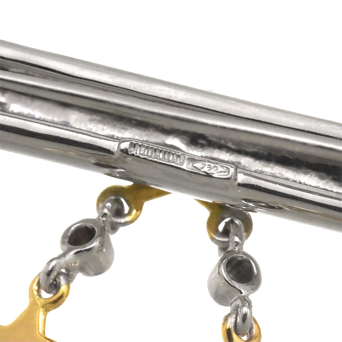 Brooch 18K YG WG 750