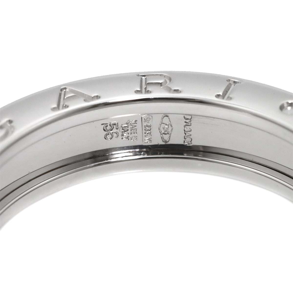 B-ZERO1 1 BAND Ring 18K White Gold 750 Size56 7.25-7.5(US)