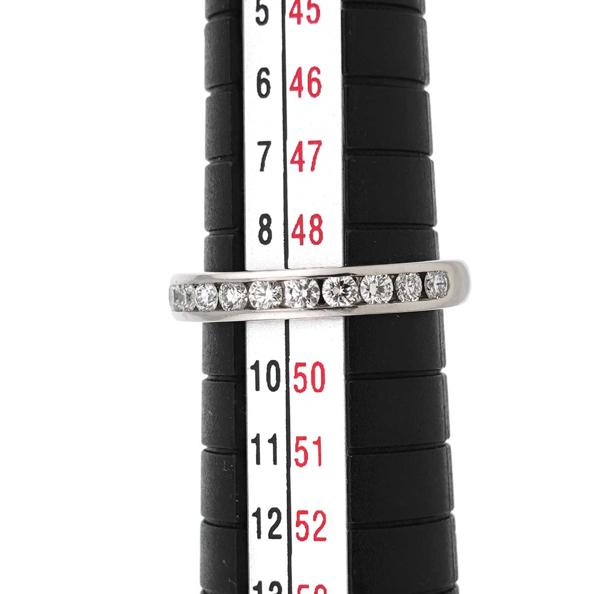 Half Diamond Band Ring Pt Platinum size4.75-5(US)