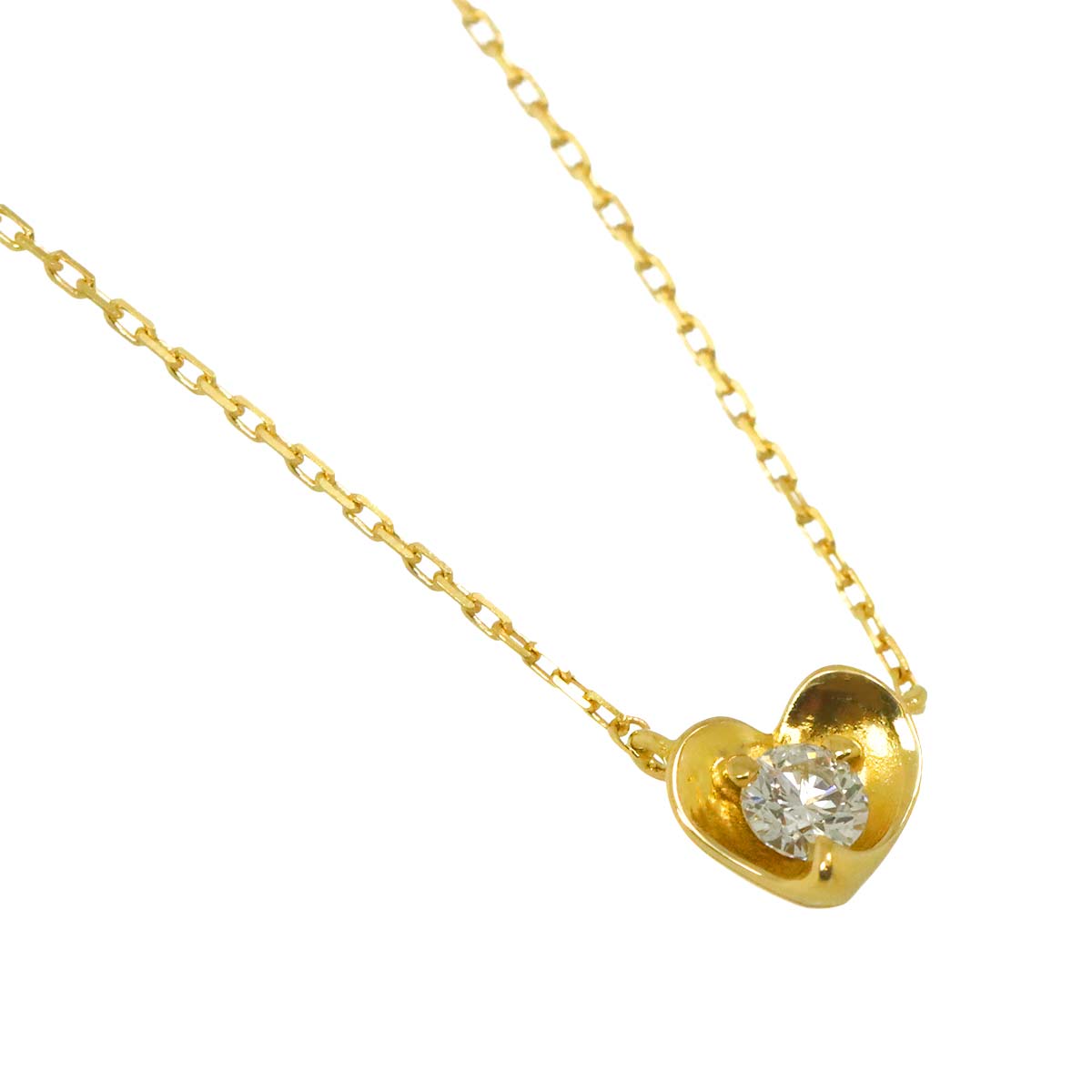 Diamond Necklace 18K Yellow Gold 750