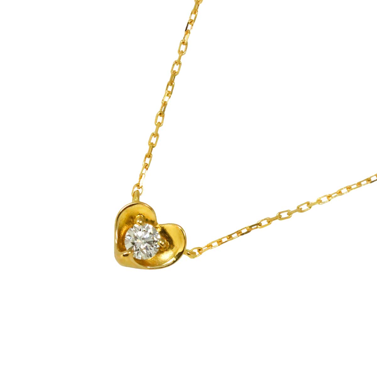 Diamond Necklace 18K Yellow Gold 750