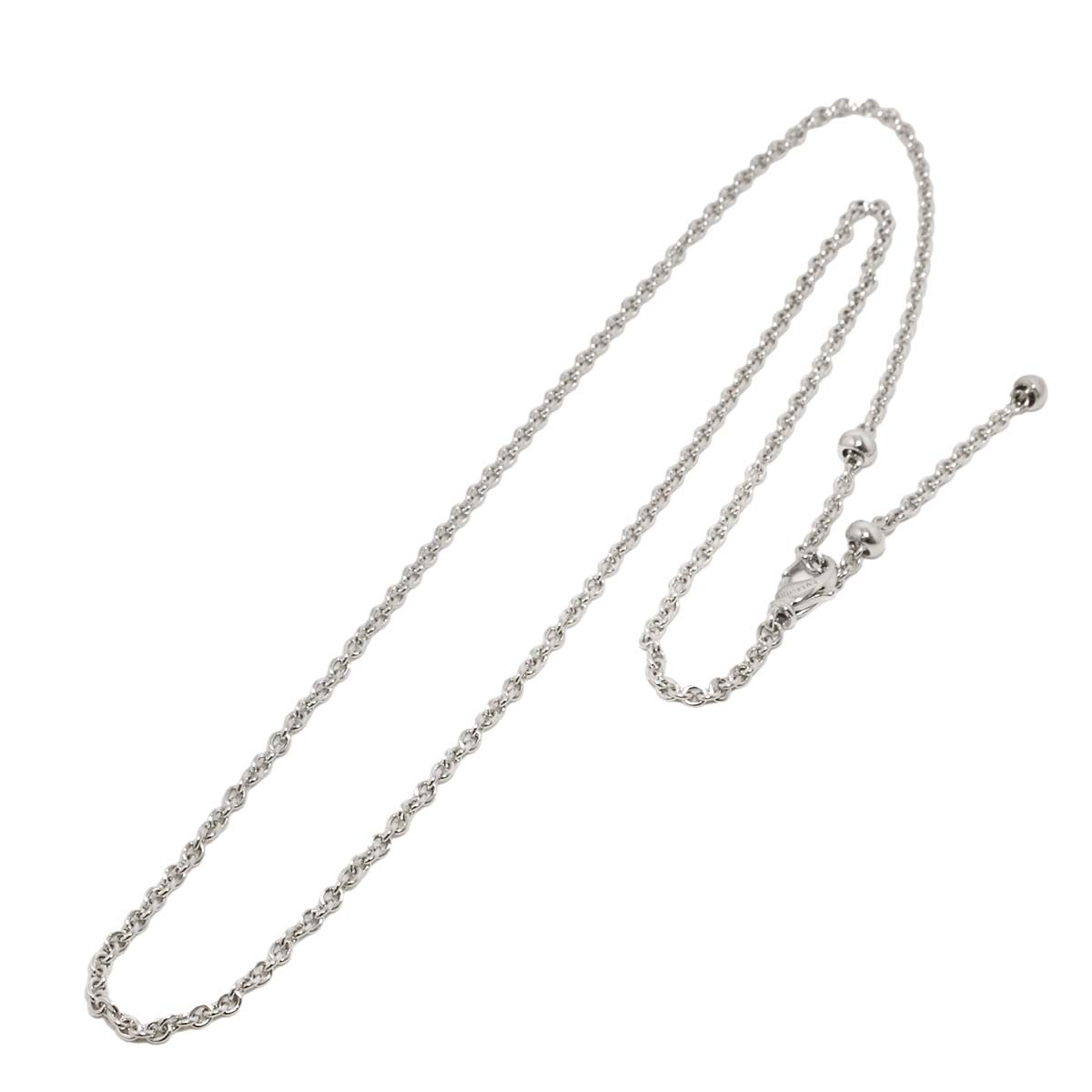 Chain Necklace 18K White Gold 750