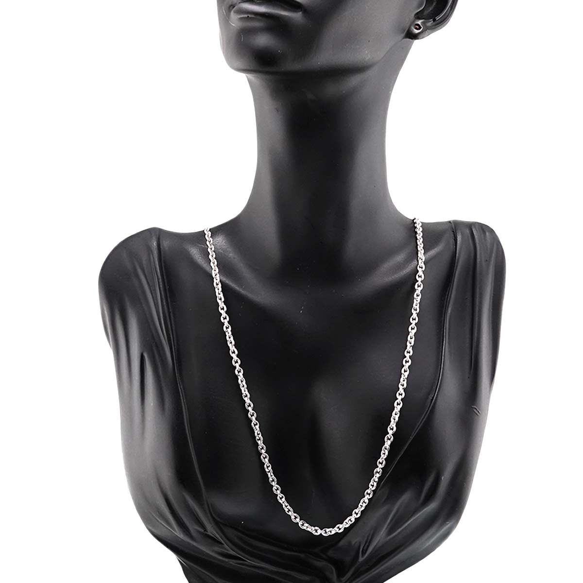 Chain Necklace 18K White Gold 750