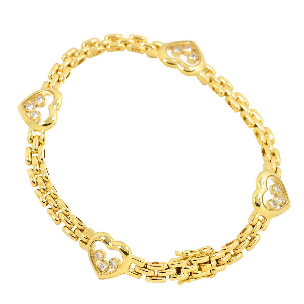 Happy Diamond Bracelet 18K YG Yellow Gold 750