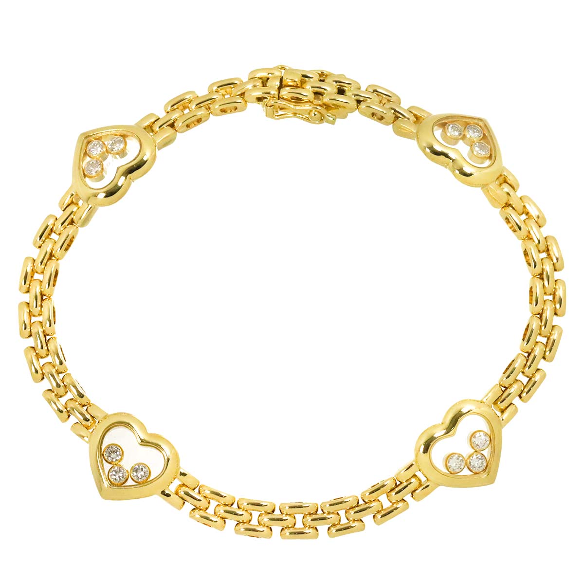 Happy Diamond Bracelet 18K YG Yellow Gold 750