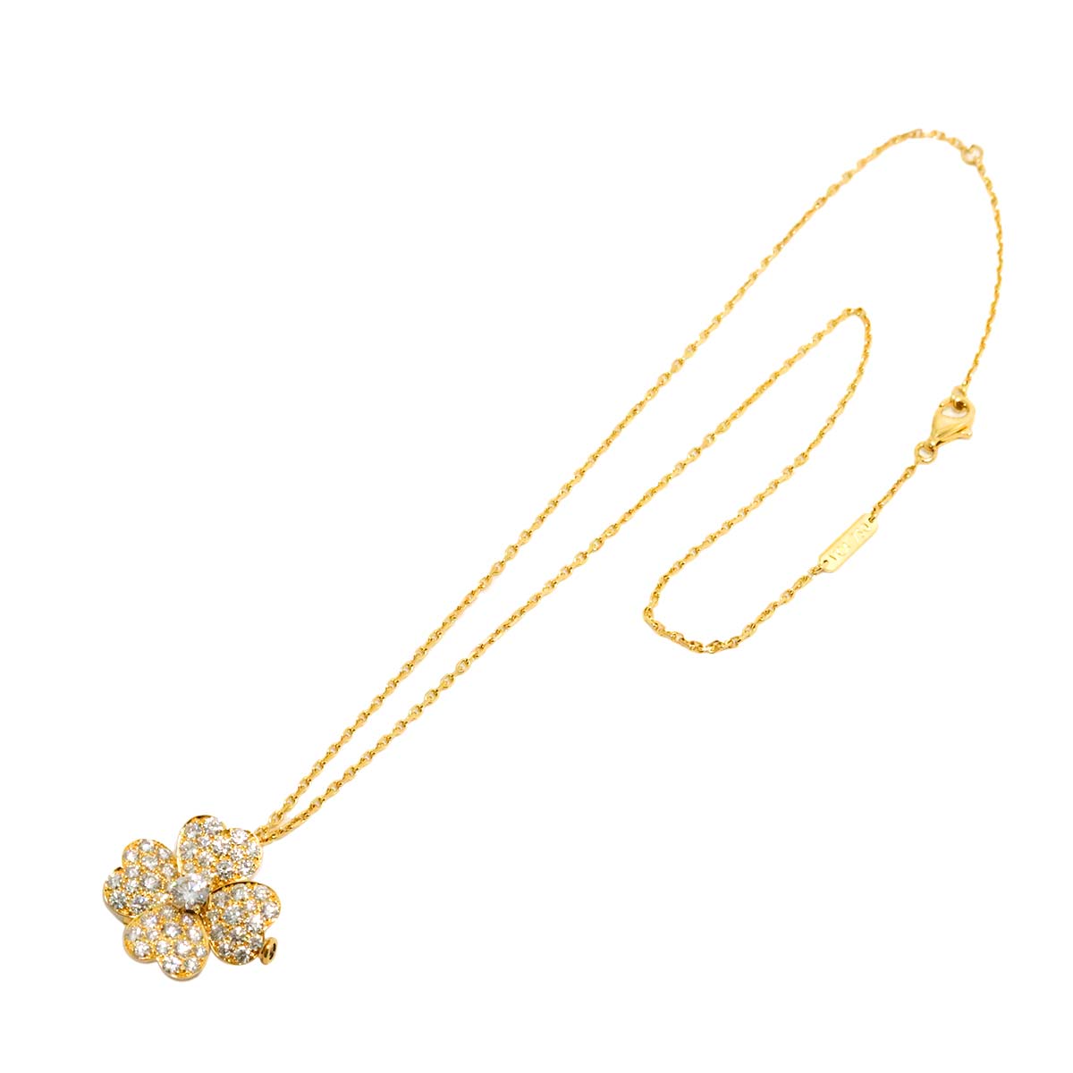 Cosmos Diamond Flower MM Necklace Brooch 18K YG 750 90289838