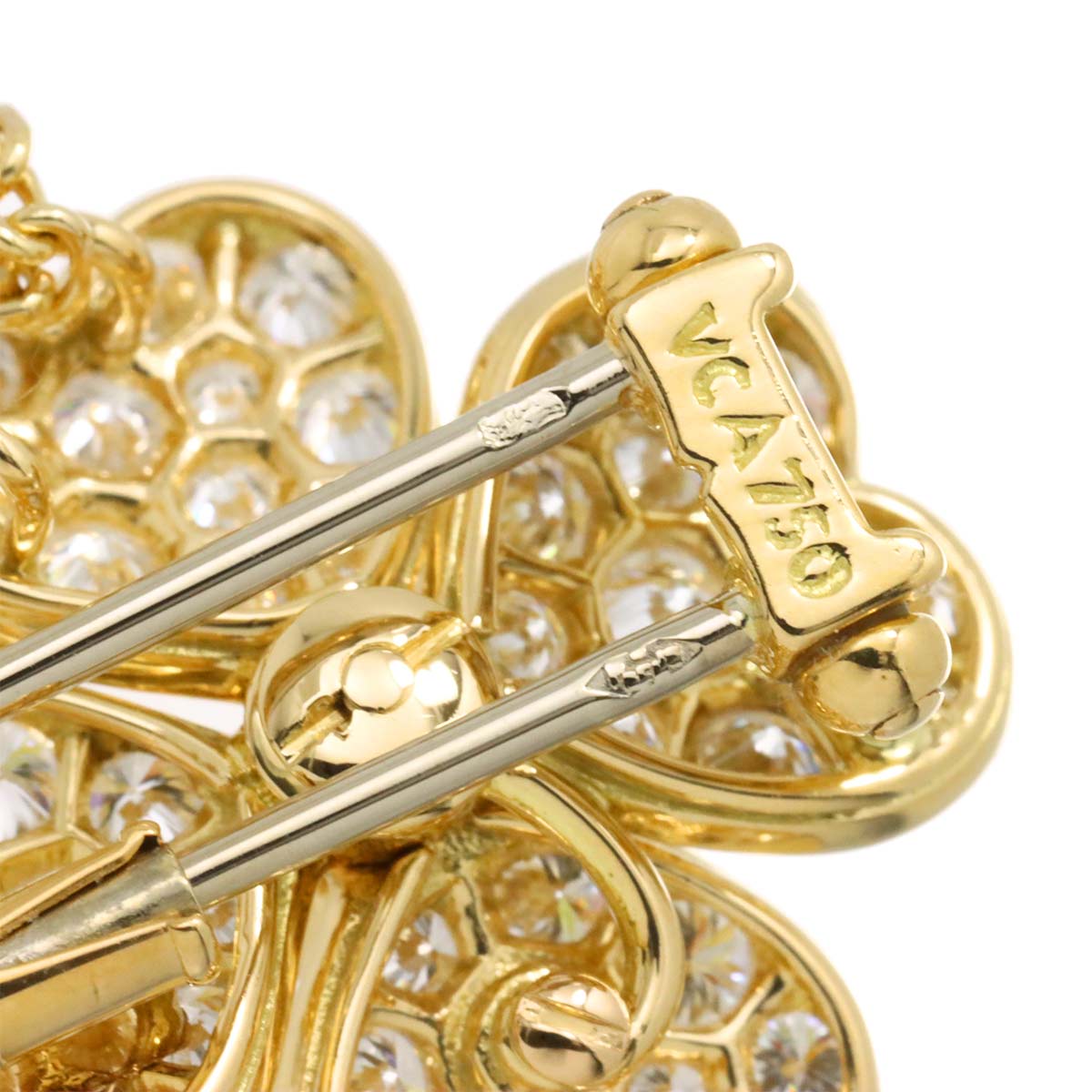 Cosmos Diamond Flower MM Necklace Brooch 18K YG 750 90289838