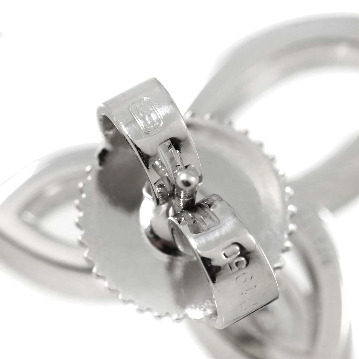 Lily cluster Diamond Earrings Pierced Platinum