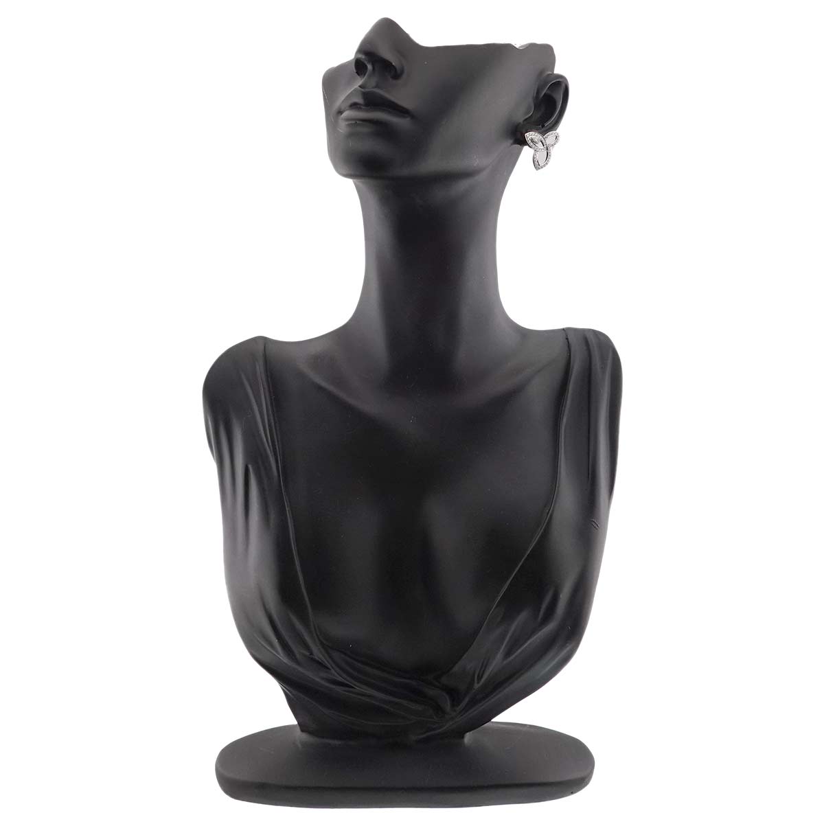 Lily cluster Diamond Earrings Pierced Platinum