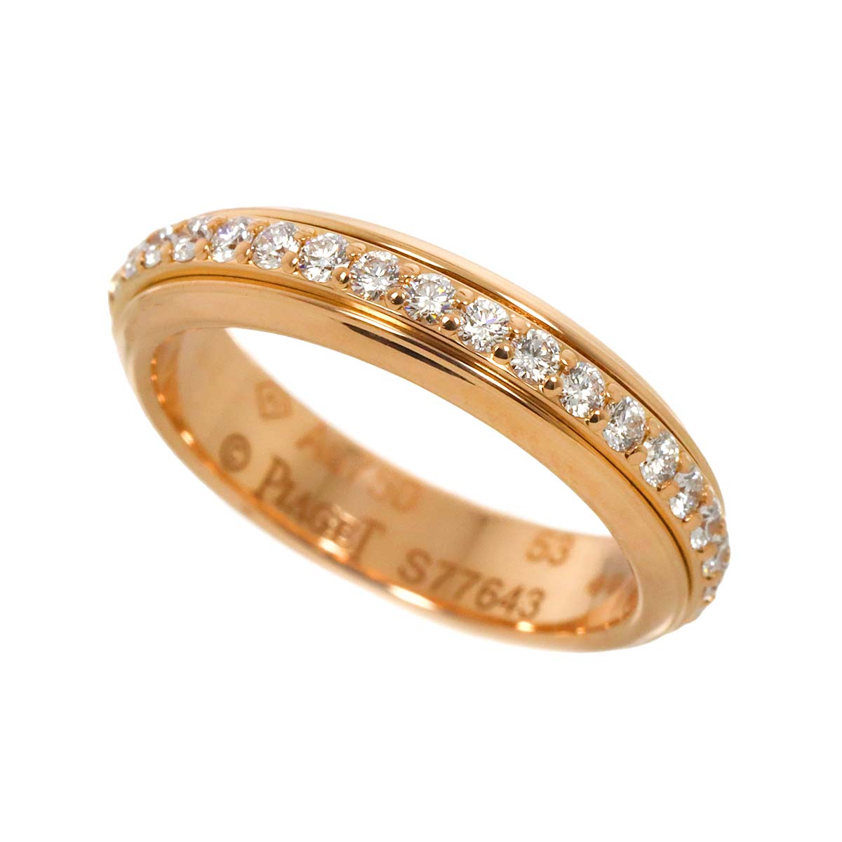 Possession Diamond Ring 18K Pink Gold 750 Size57 7.5-7.75(US)