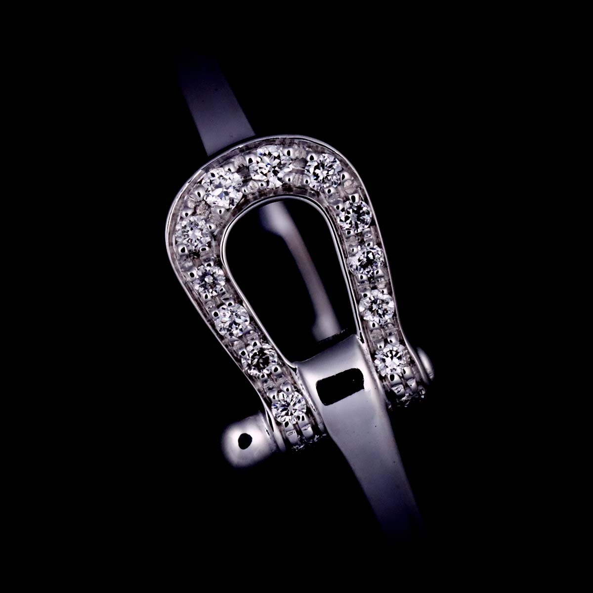 Force 10 Diamond Ring SM 18K White Gold 750 size50 5.25(US)