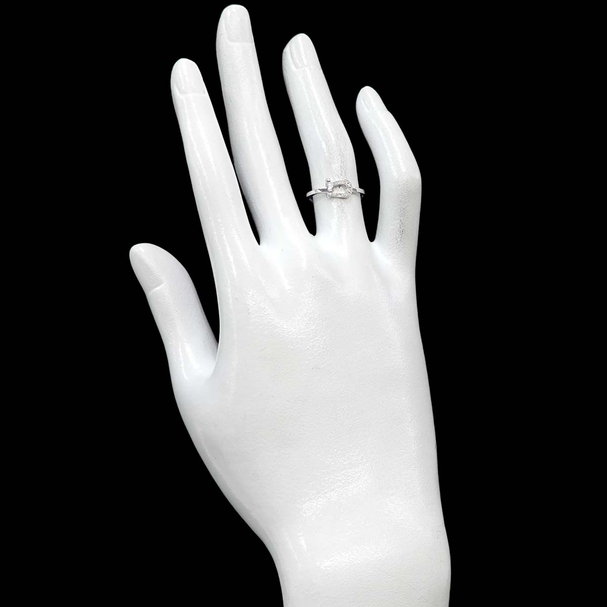Force 10 Diamond Ring SM 18K White Gold 750 size50 5.25(US)