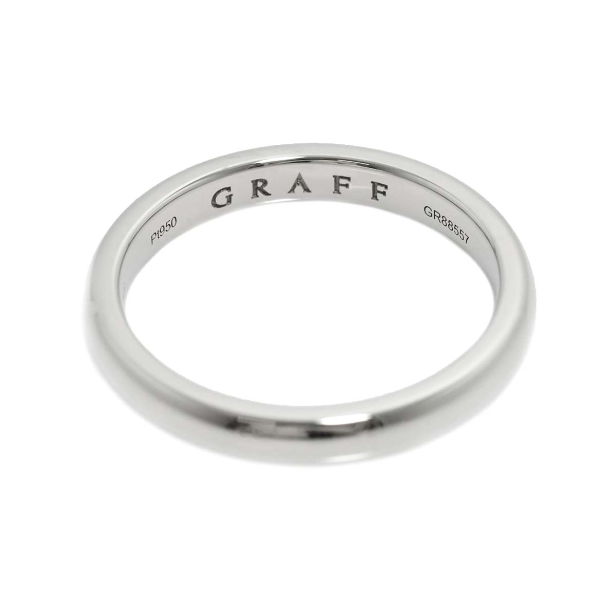 Shape Bund Ring Pt Platinum Size8.25(US)