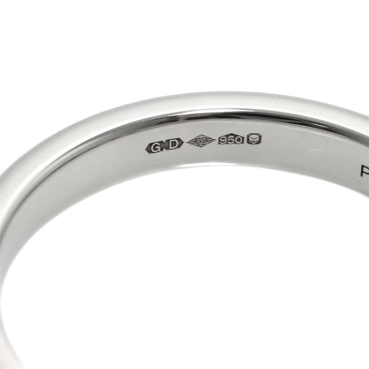 Shape Bund Ring Pt Platinum Size8.25(US)