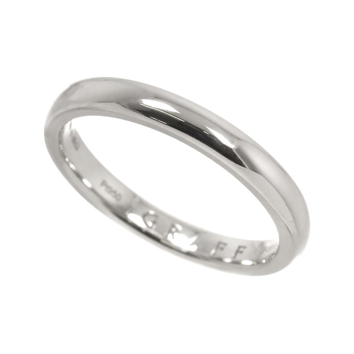 Shape Bund Ring Pt Platinum Size8.25(US)