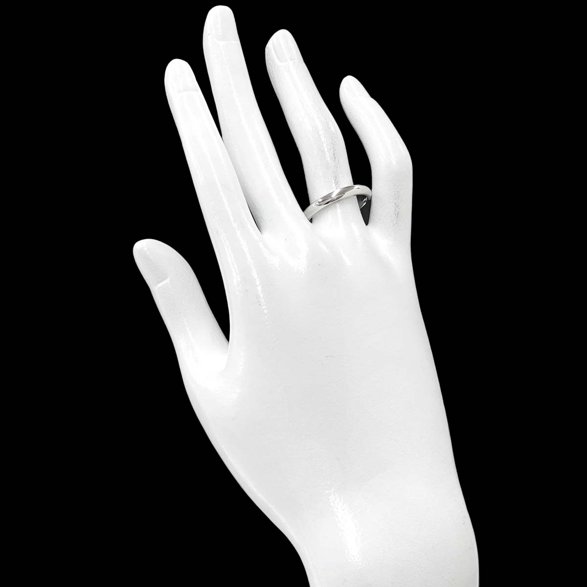 Shape Bund Ring Pt Platinum Size8.25(US)