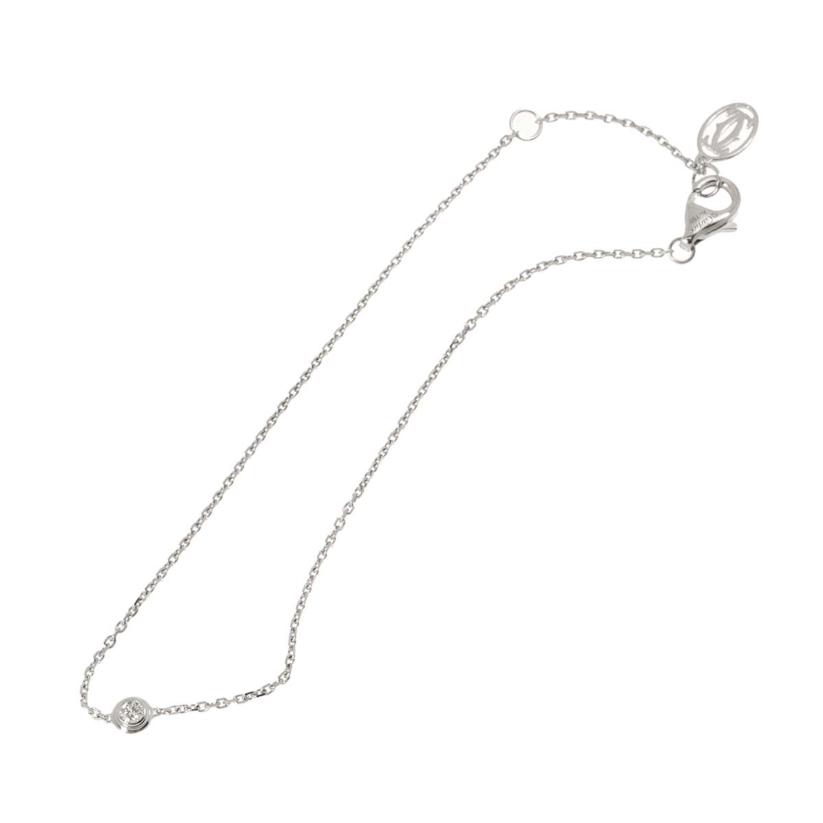 d Amour Diamond Bracelet XS 18K White Gold 750