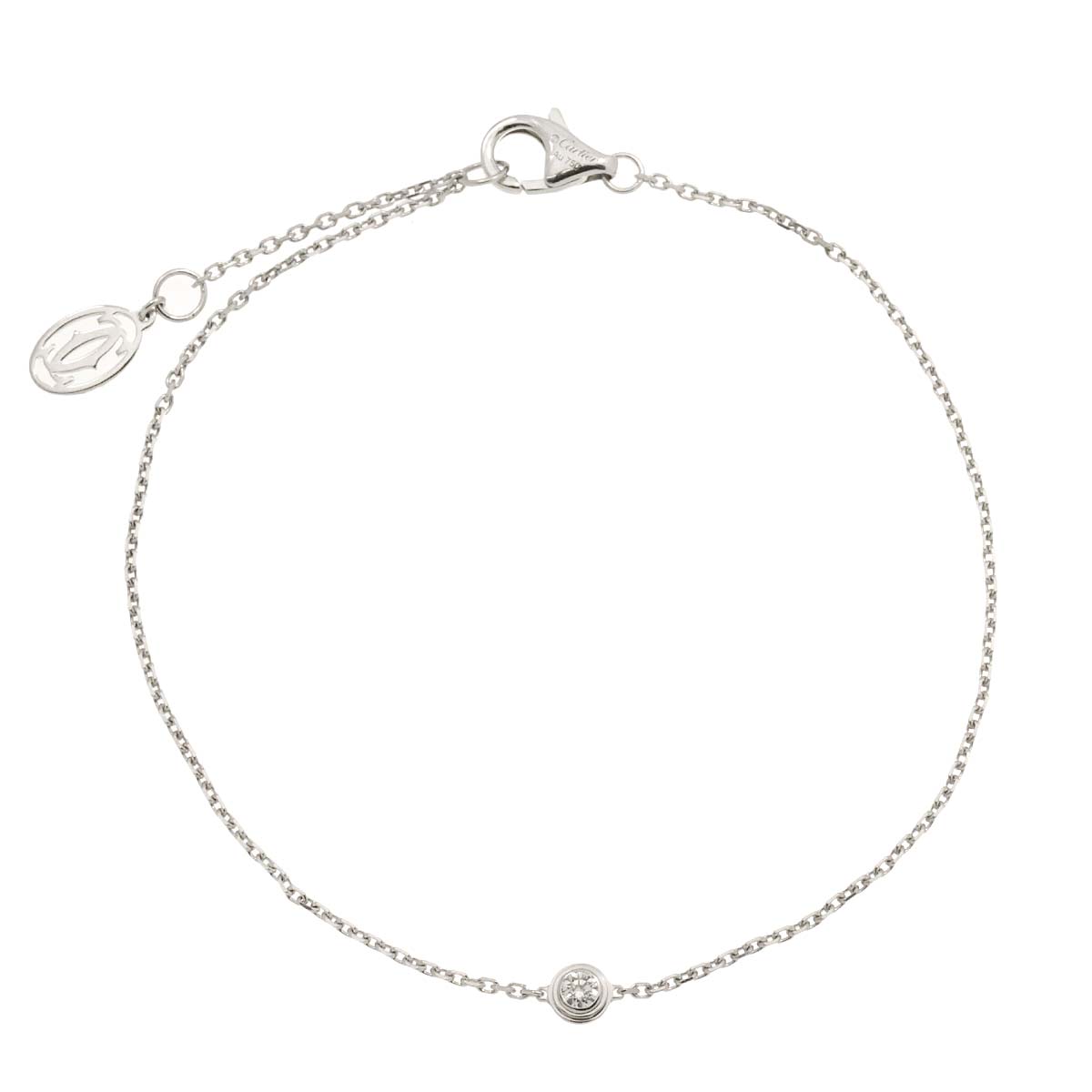 d Amour Diamond Bracelet XS 18K White Gold 750