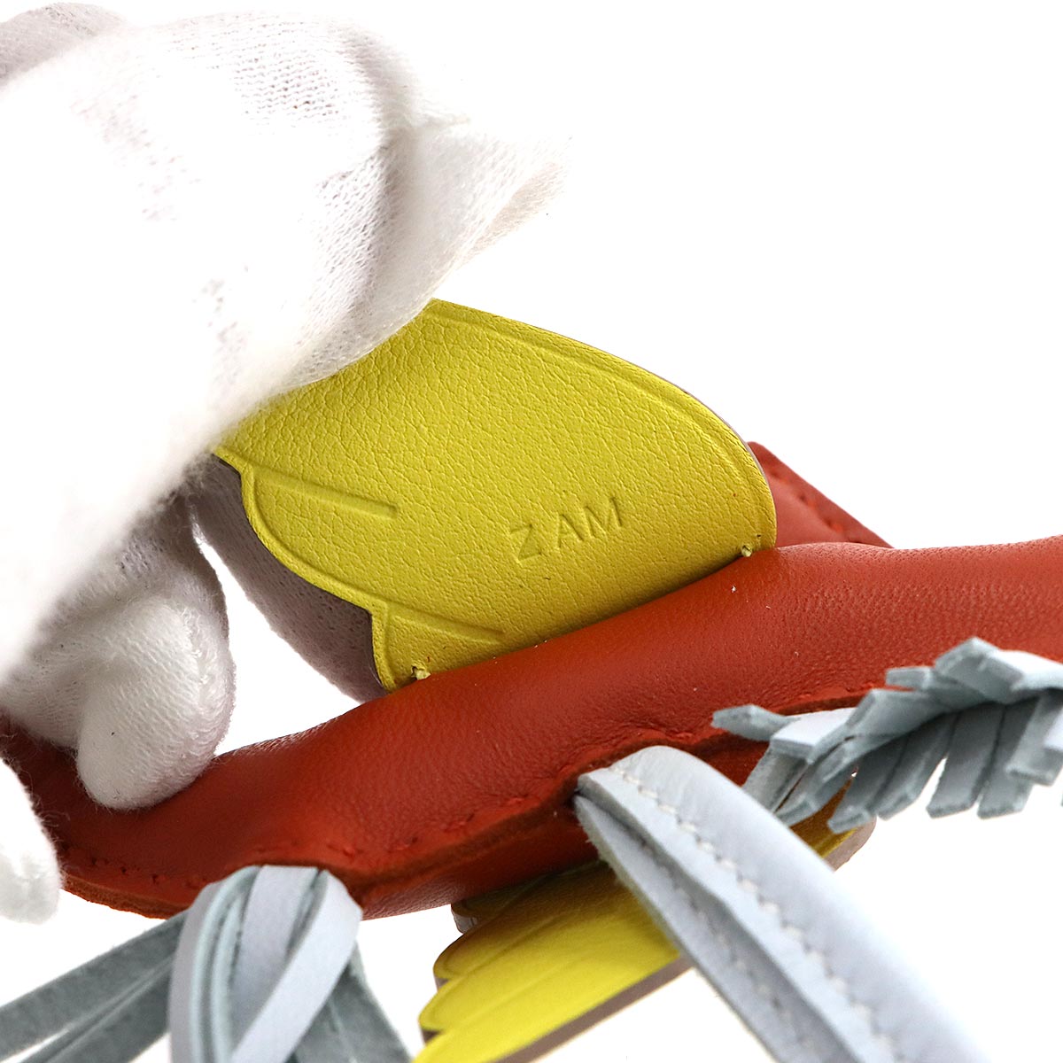 Rodeo Pegasus PM Bag Charm Agneau Milo Swift Cornaline Lime