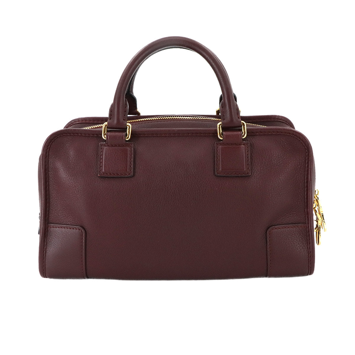 Amazona 28 Hand Bag Leather Bordeaux Anagram Purse